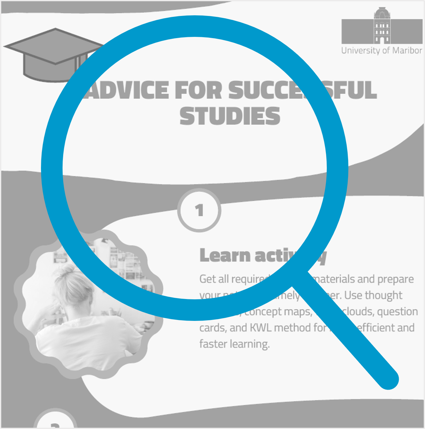 Open or download infographic with advice for successful studies