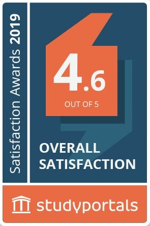 Study portals Satisfaction Award 2019 4.6 out of 5