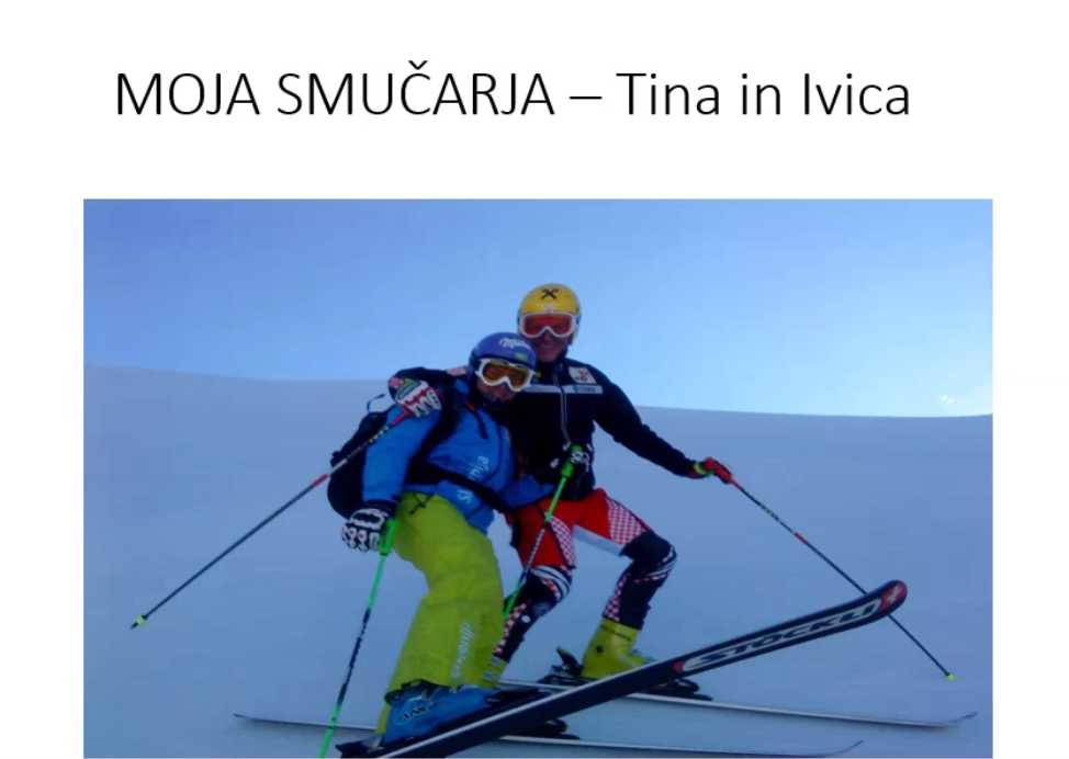 Smučarja Tina Maze in Ivica Kostelić.